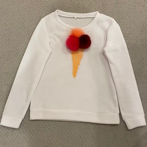 Ice cream sweater with Pom poms size small